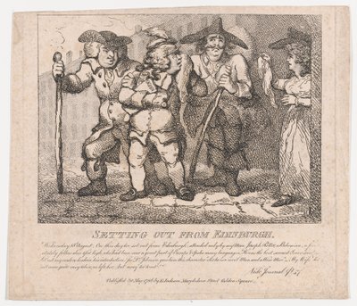 Výprava z Edinburghu, malebné krásy Boswell, část druhá, květen..., 30. května 1786. od Thomas Rowlandson