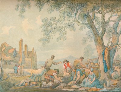 Střih ovcí, c1776-1827, 1906 od Thomas Rowlandson
