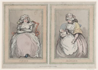 Svobodný a ženatý, 1. prosince 1791, 1. prosince 1791. od Thomas Rowlandson