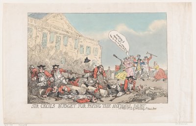 Sir Cecils Budget For Pay The National Debt, 30. března 1784, 30. března 1784. od Thomas Rowlandson