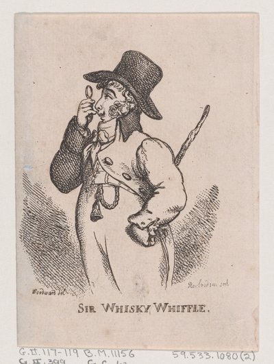 Sir Whisky Whiffle, duben 1808, duben 1808. od Thomas Rowlandson