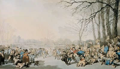 „Skaters on the Serpentine“, 1784 od Thomas Rowlandson