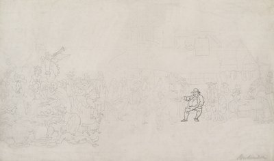 Náčrt k filmu „The Recruiter“ od Thomas Rowlandson
