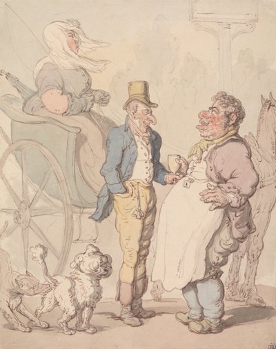 „Slender Billy“ si dává občerstvení od Thomas Rowlandson