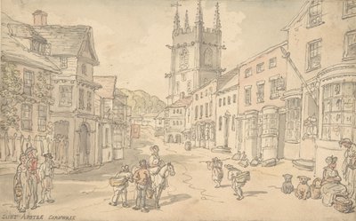 St. Austell, Cornwall, 1780-1827. od Thomas Rowlandson