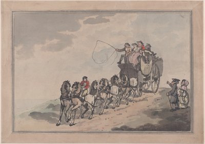 Stage Coach and Six, 1786-93., 1786-93. od Thomas Rowlandson