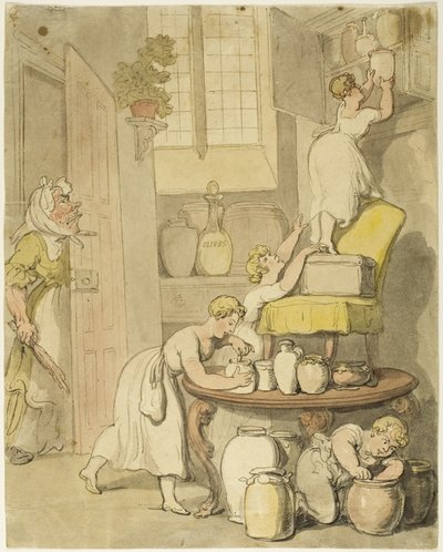 Krádež rezervací od Thomas Rowlandson