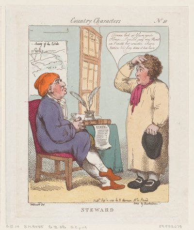 Steward, 10. září 1799, 10. září 1799. od Thomas Rowlandson