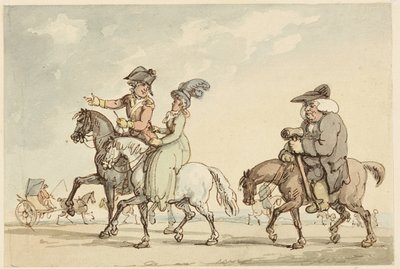 Studie pro pohodlí koupele od Thomas Rowlandson