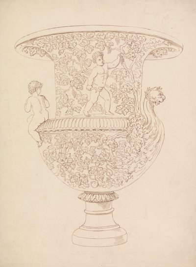 Studie vázy od Thomas Rowlandson