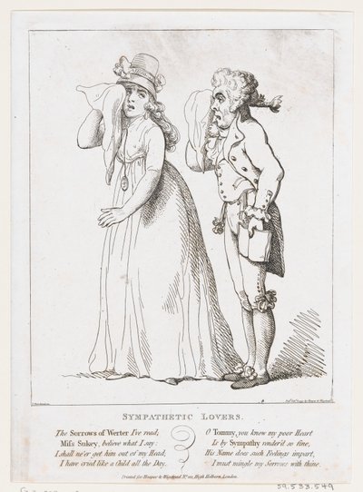 Sympatičtí milenci, 6. února 1797., 6. února 1797. od Thomas Rowlandson