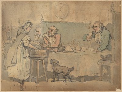 Scéna v hospodě od Thomas Rowlandson