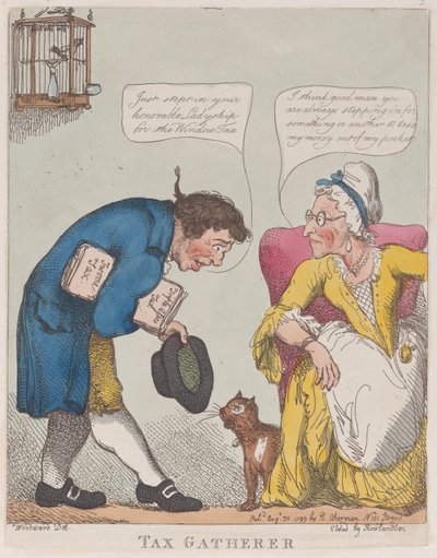 Sběrač daní, 30. srpna 1799., 30. srpna 1799. od Thomas Rowlandson