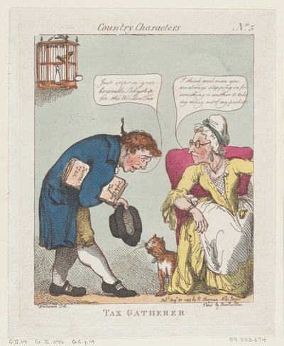 Sběrač daní, 30. srpna 1799., 30. srpna 1799. od Thomas Rowlandson