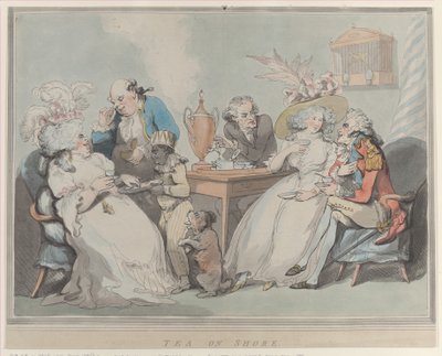 Čaj na pobřeží, 1785-94., 1785-94. od Thomas Rowlandson