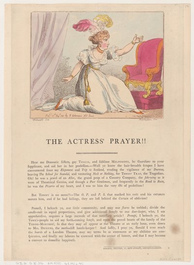 Modlitba herečky!!, 10. srpna 1801, 10. srpna 1801. od Thomas Rowlandson