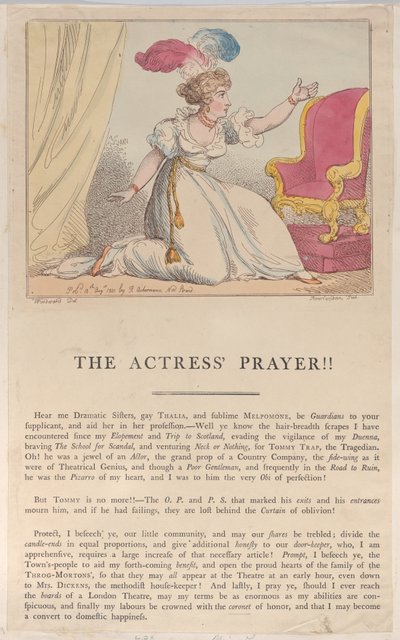 Modlitba herečky!!, 10. srpna 1801., 10. srpna 1801. od Thomas Rowlandson