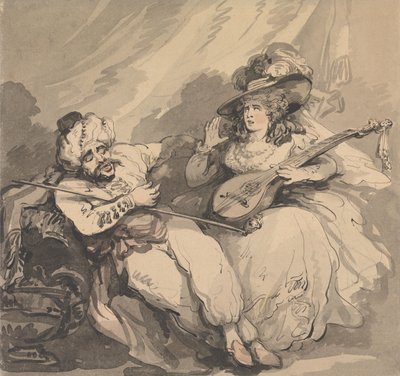 Zamilovaný Turek od Thomas Rowlandson