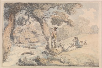 Rybářský výlet od Thomas Rowlandson