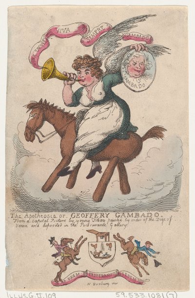 Apoteóza Gefferyho Gambada, 1808., 1808. od Thomas Rowlandson
