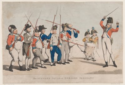 The Awkward Squad or Enraged Sergeant, 17. července 1798, 17. července 1798. od Thomas Rowlandson