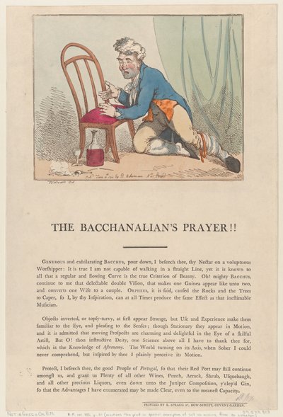 Bakchanalianova modlitba!!, 4. června 1801., 4. června 1801. od Thomas Rowlandson