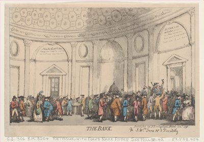 Banka, leden 1792, leden 1792. od Thomas Rowlandson