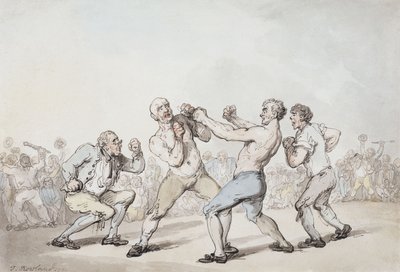 Boxerský zápas, od Thomas Rowlandson