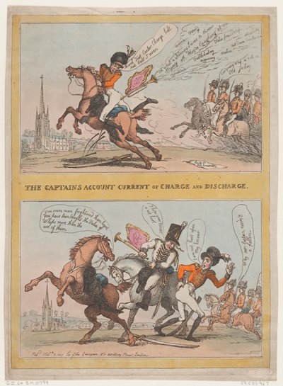 Účtování kapitánů, 3. února 1807, 3. února 1807. od Thomas Rowlandson