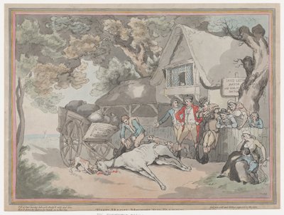 Cart Horse ze Života dostihové hodiny aneb The High-Mettled Racer, 2. července..., 20. července 1789. od Thomas Rowlandson