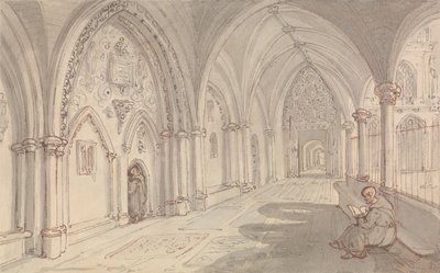 Klášterní křídlové budovy od Thomas Rowlandson