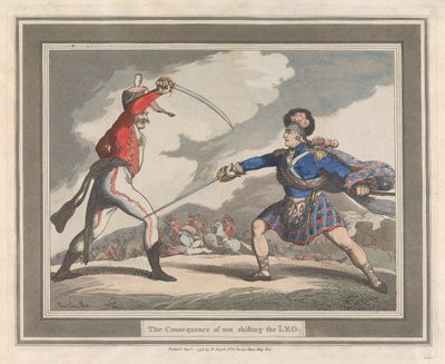 Důsledek toho, že se noha neposune od Thomas Rowlandson