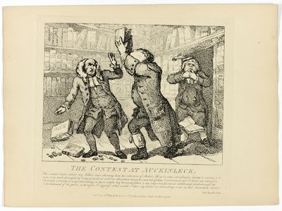 Soutěž v Auckinlecku, z Boswellovy Cesty po Hebridách od Thomas Rowlandson