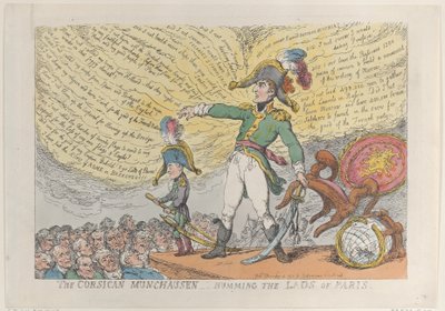 The Corsican Munchausen - Humming the Lads of Paris, 4. prosince 1813, 4. prosince 1813. od Thomas Rowlandson