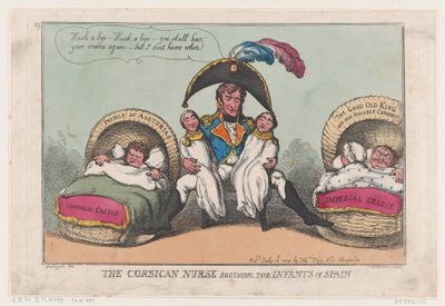 Korsická sestra uklidňující kojence Španělska, 12. července 1808, 12. července 1808. od Thomas Rowlandson