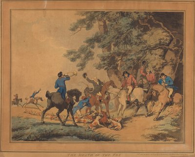 Smrt lišky od Thomas Rowlandson