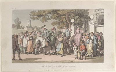 The Departure from Wakefield, from the Vicar of Wakefield, 1 May 1817., 1 May 1817. od Thomas Rowlandson