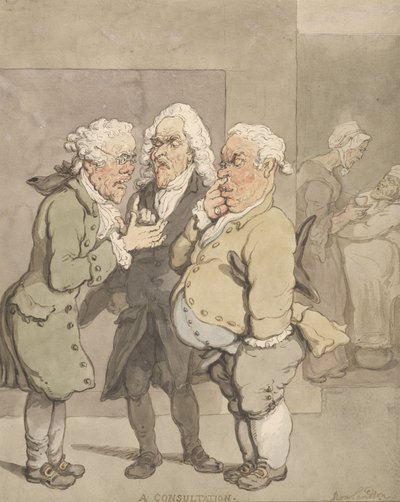 Lékařská konzultace od Thomas Rowlandson