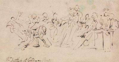 Porážka vévodkyně z Gordonu od Thomas Rowlandson