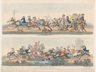 Velikonoční hon a hon na město, 1. května 1803, 1. května 1803. od Thomas Rowlandson