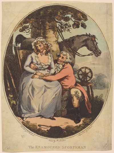 Zamilovaný sportovec od Thomas Rowlandson