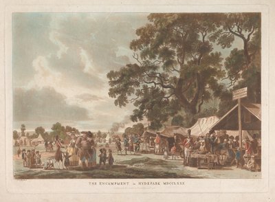 Tábor v Hyde Parku od Thomas Rowlandson