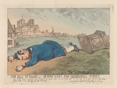 Pád Dagona aneb Neobvyklé zprávy z Leadenhall Street od Thomas Rowlandson