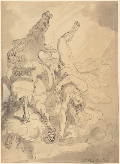 Pád Faetona od Thomas Rowlandson