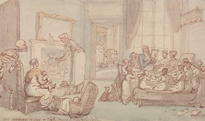 Rodina dětí od Thomas Rowlandson