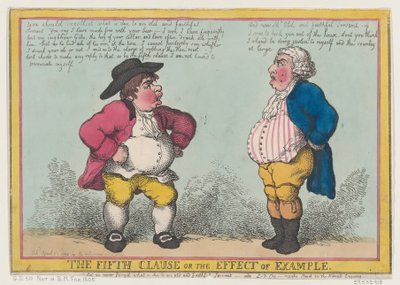 Pátá klauzule nebo účinek příkladu, 23. dubna 1805, 23. dubna 1805. od Thomas Rowlandson