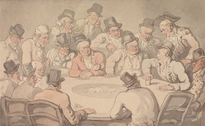 Hrací stůl od Thomas Rowlandson