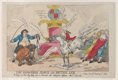 Hannoverský kůň a britský lev, 31. března 1784, 31. března 1784. od Thomas Rowlandson