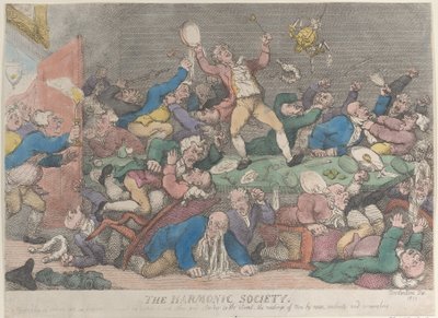 The Harmonic Society, [1810], znovu vydáno 1811., [1810], znovu vydáno 1811. od Thomas Rowlandson