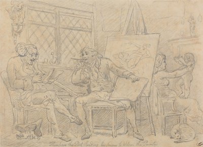 Historik, který inspiruje mysl mladého malíře od Thomas Rowlandson